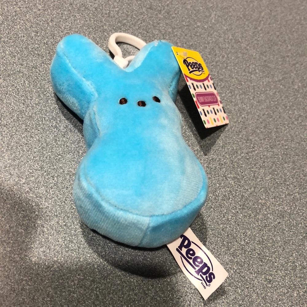 New Peeps Blue Backpack Clip/Keychain